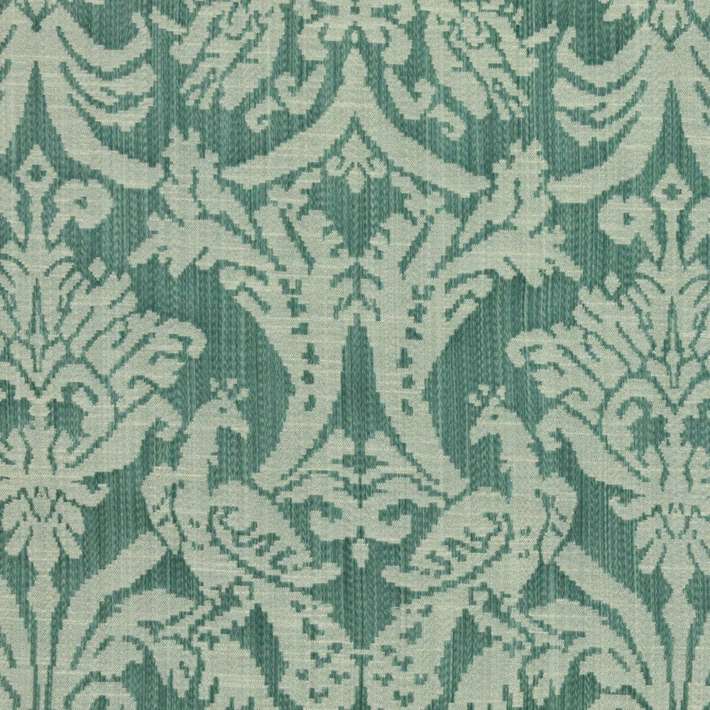 Delacroix Damask Peacock by RM CoCo Fabric
