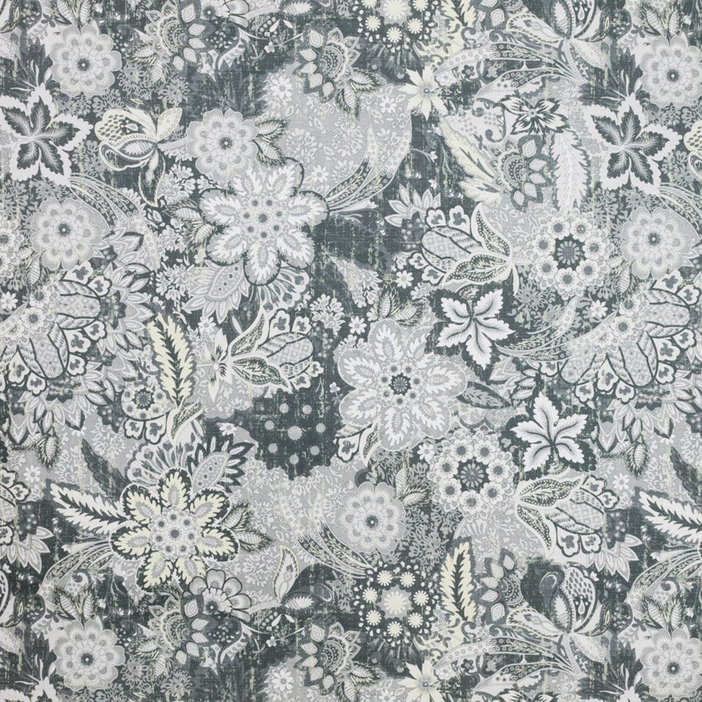 Hillwood Garden Pewter by RM CoCo Fabric Inspired Living Vol 12 97% Polyester 3% Cotton See Sample 0 Horizontal: 27.5 and Vertical: 23.5 55 - Fabric Carolina -