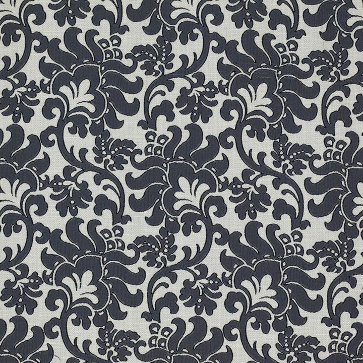 Wentworth Damask Black by RM CoCo Fabric Inspired Living Vol 12 55% Polyester 45% Viscose See Sample 0 Horizontal: 14 and Vertical: 14.75 55 - Fabric Carolina -