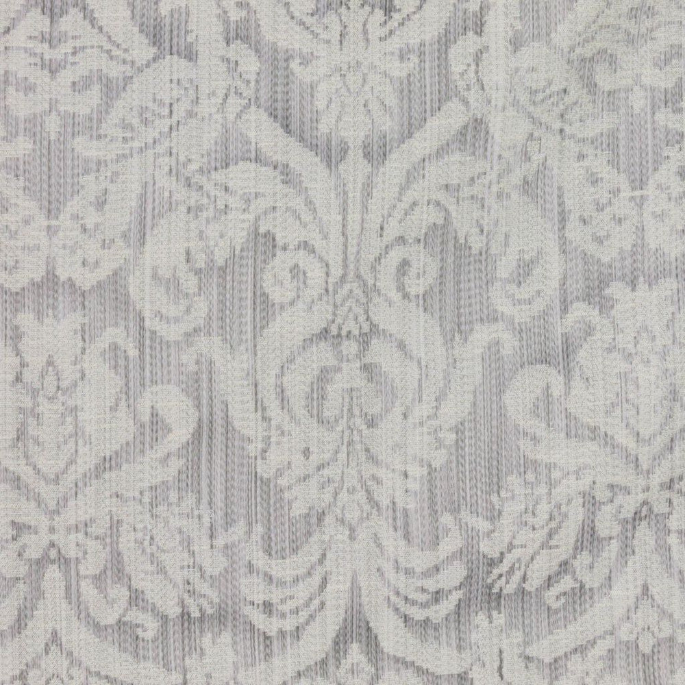 Delacroix Damask Silver by RM CoCo Fabric Inspired Living Vol 7 50% Polyester 50% Rayon See Sample 21000 Horizontal: 13.5 and Vertical: 19.75 54 - Fabric Carolina -