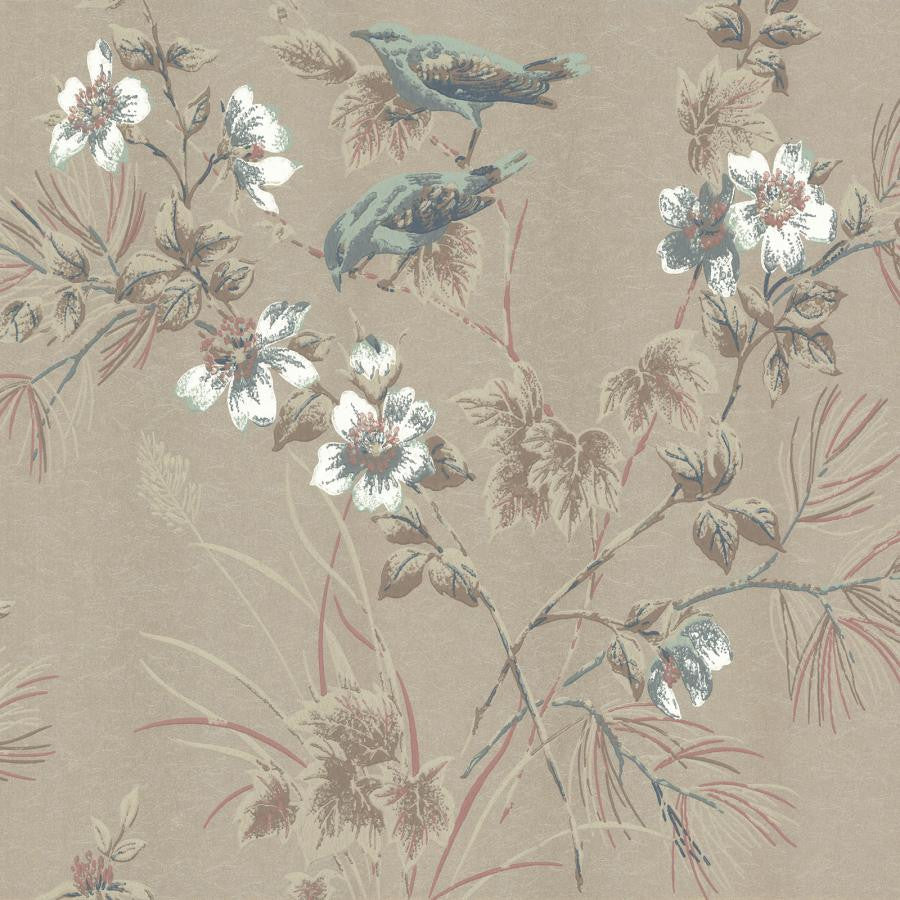 Rosemore (Wp) # 04 by 1838 Wallcoverings Designer Wallpaper Rosemore HALF DROP PASTE THE WALL UNITED KINGDOM V-21" 20.5"X11YD - Swanky Fabrics -