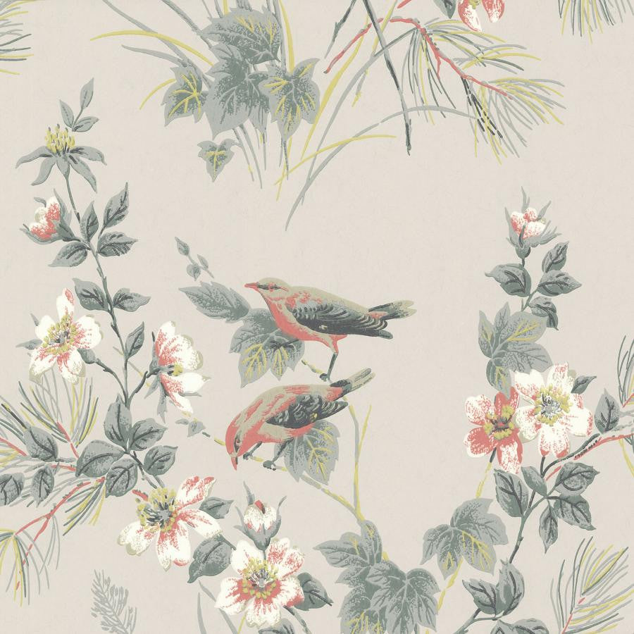 Rosemore (Wp) # 05 by 1838 Wallcoverings Wallpaper Rosemore HALF DROP PASTE THE WALL UNITED KINGDOM V-21" 20.5"X11YD - Fabric Carolina -