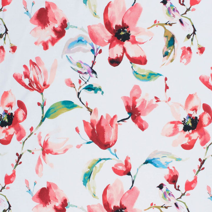 Garden Path Coral by RM CoCo Fabric Inspired Living Vol 9 100% Cotton See Sample 30000 Horizontal: 2727 54  - Fabric Carolina -