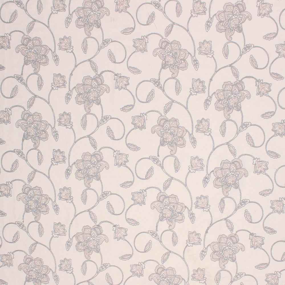 Joie de vivre Pewter by RM CoCo Fabric Prive Vol 1 73% Polyester 27% Cotton See Sample 0 Horizontal: 17 and Vertical: 9.45 54 - Fabric Carolina -