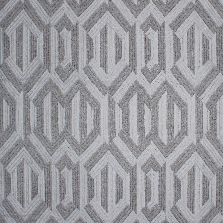 Metropolis Trellis Platinum by RM CoCo Fabric Prive Vol 1 100% Polyester See Sample 0 Horizontal: 13.5 and Vertical: 21.5 54 - Fabric Carolina -