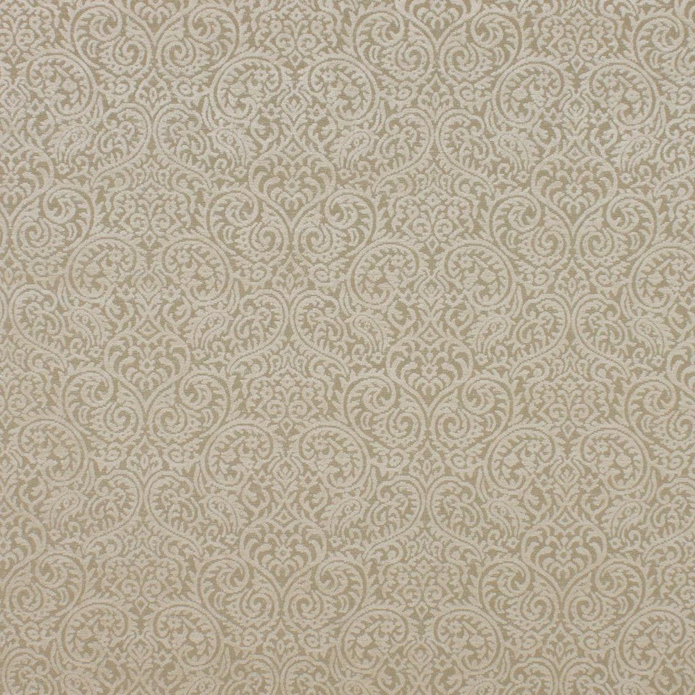 Sanremo Scroll White Chocolate by RM CoCo Fabric