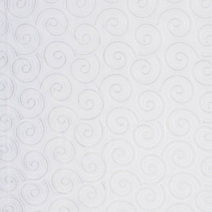 Scroll Dance White Hot by RM CoCo Fabric Prive Vol 1 73% Polyester 27% Cotton See Sample 0 Horizontal: 8.59.5 54  - Fabric Carolina -