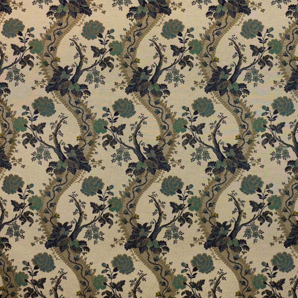 Balmoral Garden Indigo by RM CoCo Fabric 2017 Spring Luxe Collection 70% Rayon 20% Polyester 8% Cotton 2% Flax See Sample 33000 Horizontal: 13.93828 56  - Fabric Carolina -