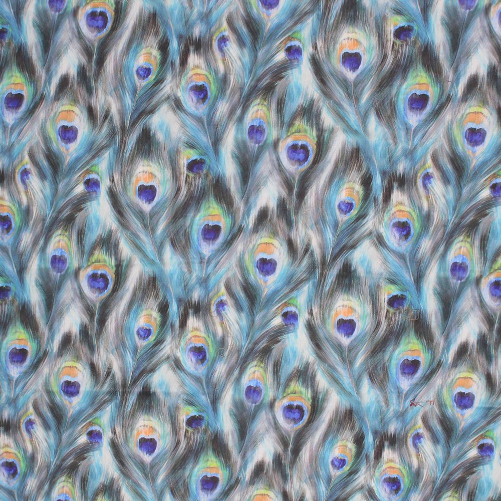 Feather Dance Peacock by RM CoCo Fabric
