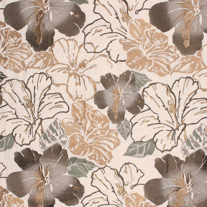 Floral Splendor Café au Lait by RM CoCo Fabric 2017 Spring Luxe Collection 58% Cotton 42% Polyester See Sample 0 Horizontal: 25.6 and Vertical: 31.5 54 - Fabric Carolina -