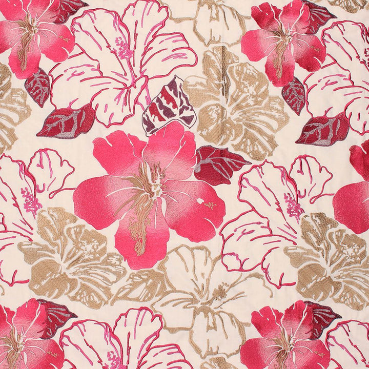 Floral Splendor Passion by RM CoCo Fabric 2017 Spring Luxe Collection 58% Cotton 42% Polyester See Sample 0 Horizontal: 25.6 and Vertical: 31.5 54 - Fabric Carolina -