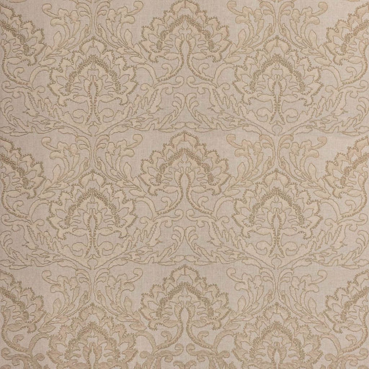 Positano Damask Flax by RM CoCo Fabric 2017 Spring Luxe Collection 37% Cotton 25% Linen 19% Polyester 19%Viscose See Sample 0 Horizontal: 25.59 and Vertical: 18.9 54 - Fabric Carolina -