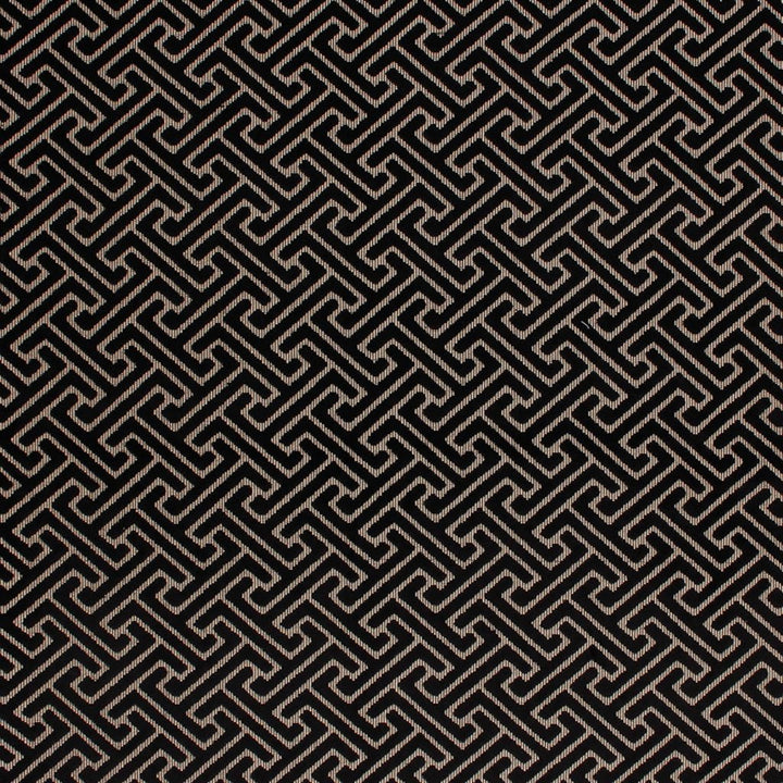 Royal Fret Onyx by RM CoCo Fabric 2017 Spring Luxe Collection 60% Spun Viscose 34% Filament Polyester See Sample 0 Horizontal: 3.44 and Vertical: 9.2 54 - Fabric Carolina -