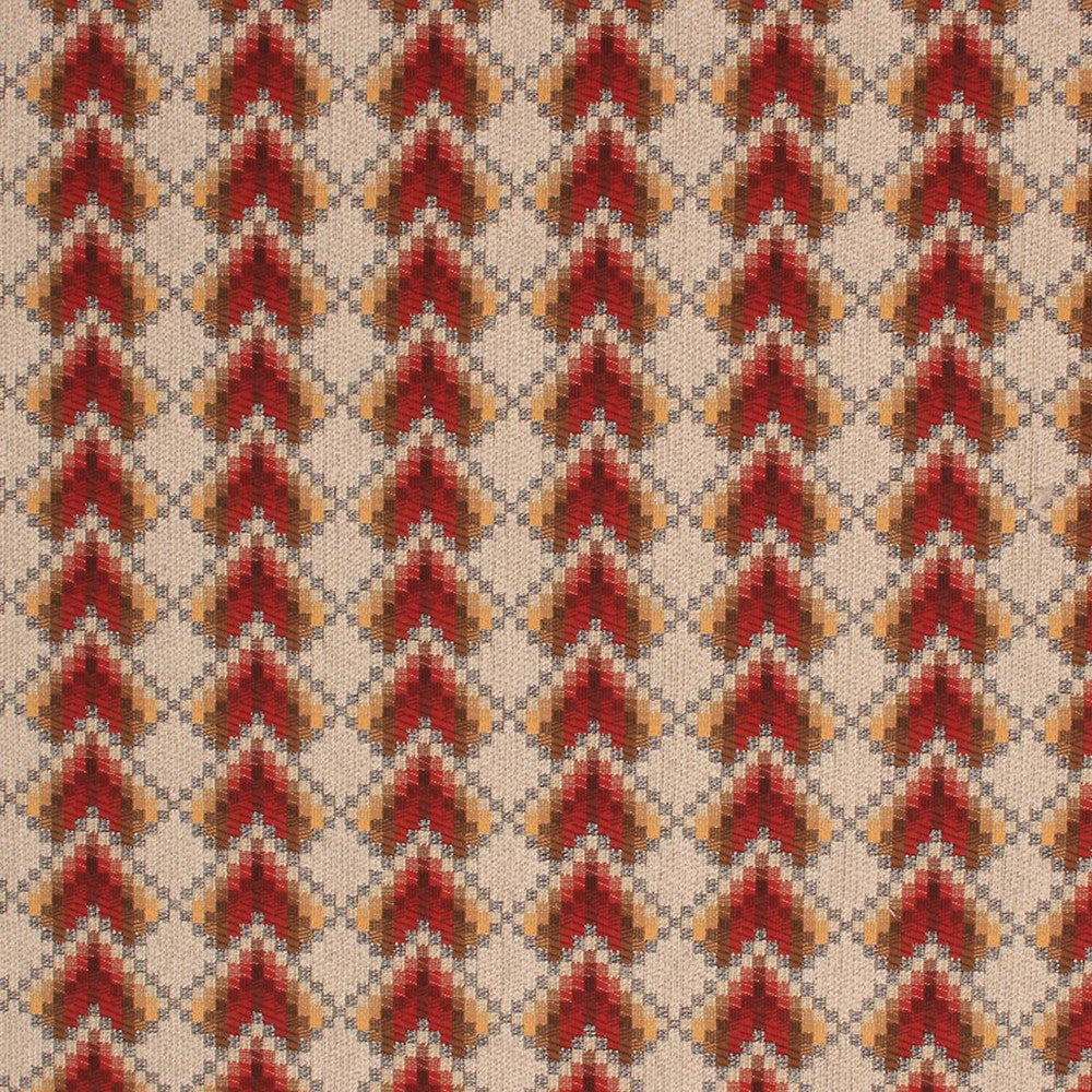 Bargello Garnet by RM CoCo Fabric Prive Vol 2 93.96% Cotton 6.04% Flax See Sample 33000 Horizontal: 3.6252.25 54  - Fabric Carolina -