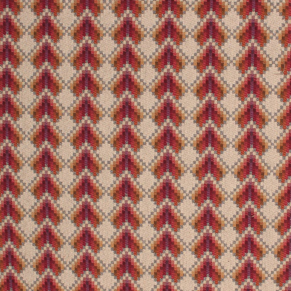 Bargello Boysenberry by RM CoCo Fabric Prive Vol 2 93.96% Cotton 6.04% Flax See Sample 33000 Horizontal: 3.625 and Vertical: 2.25 54 - Fabric Carolina -