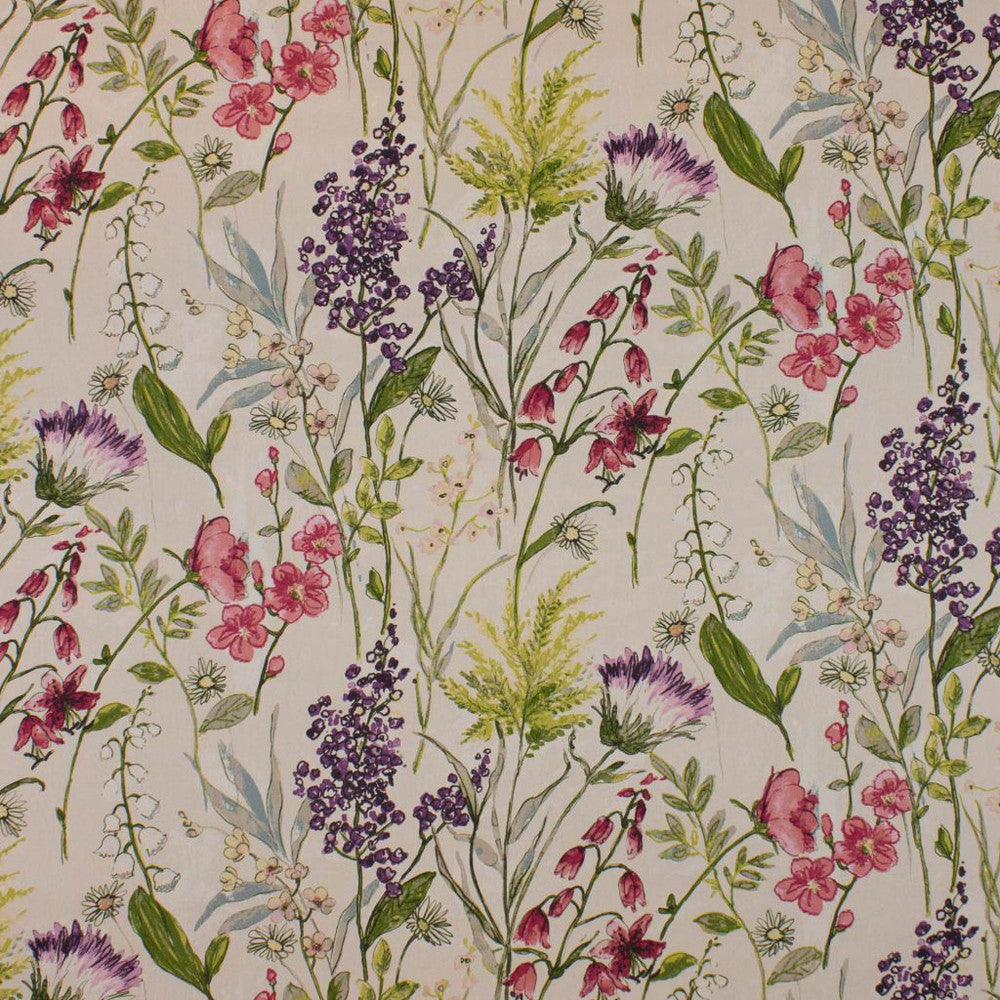 Flower Show Chintz by RM CoCo Fabric Prive Vol 2 55% Linen 45% Viscose See Sample 0 Horizontal: 52 and Vertical: 25 52 - Fabric Carolina -