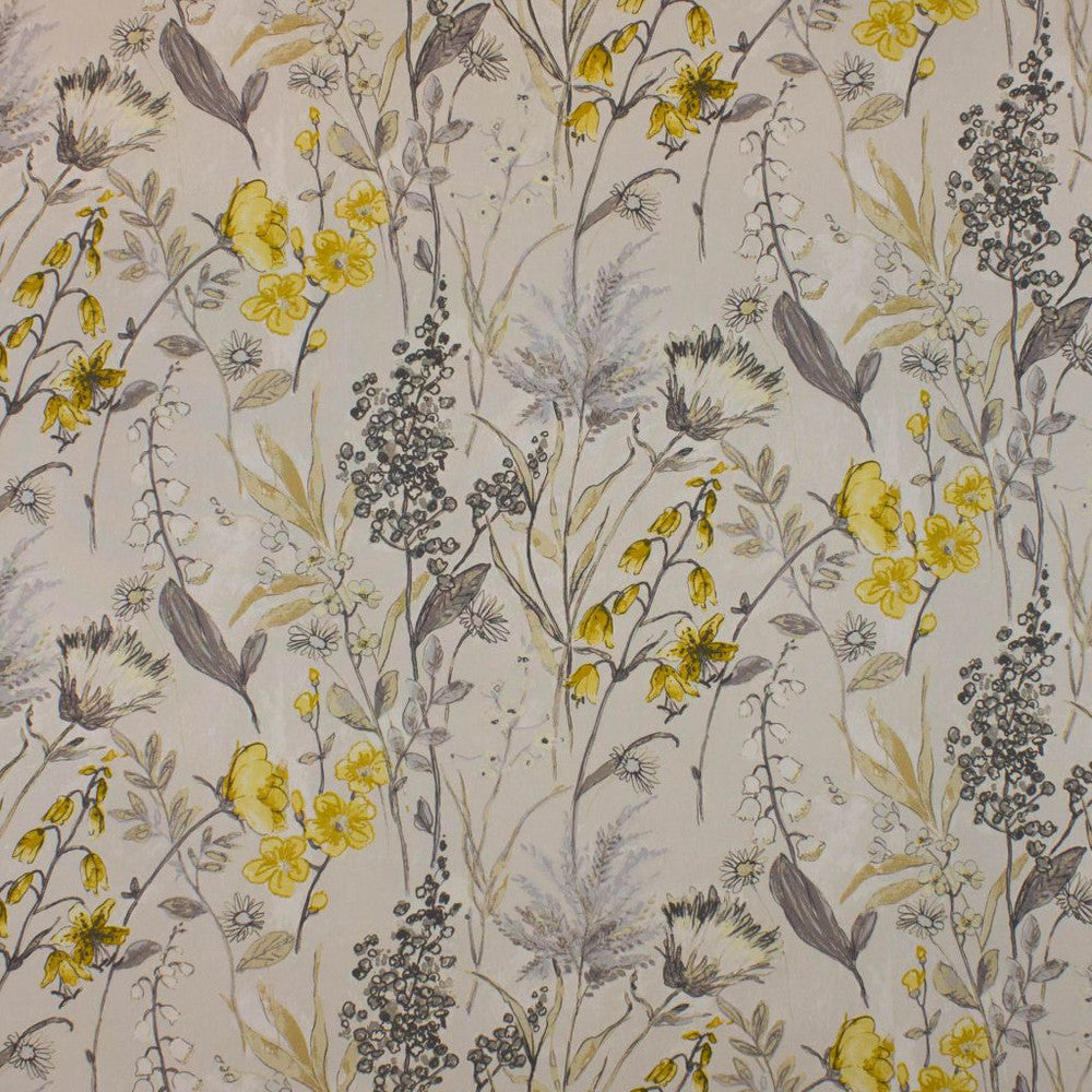 Flower Show Buttercup by RM CoCo Fabric Prive Vol 2 55% Linen 45% Viscose See Sample 0 Horizontal: 52 and Vertical: 25 52 - Fabric Carolina -