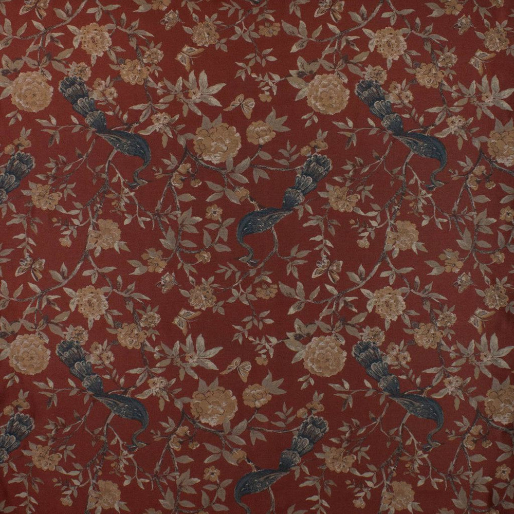 Peony Bird Cinder by RM CoCo Fabric
