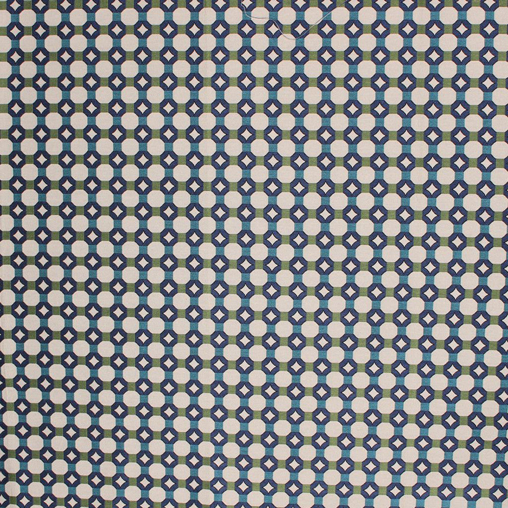 Inner Circle Blue Spruce by RM CoCo Fabric Prive Vol 3 64% Rayon 36% Polyester See Sample 15000 Horizontal: 1.63 and Vertical: 1.63 54 - Fabric Carolina -