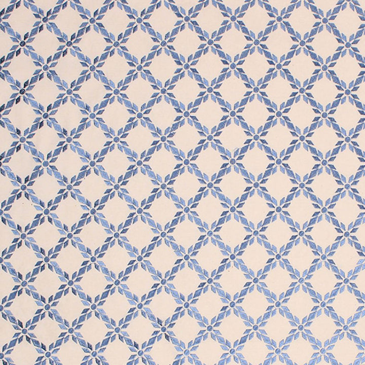 Mosaic Trellis Cadet by RM CoCo Fabric Prive Vol 3 50% Polyester 50% Cotton See Sample 0 Horizontal: 3.5 and Vertical: 4 54 - Fabric Carolina -