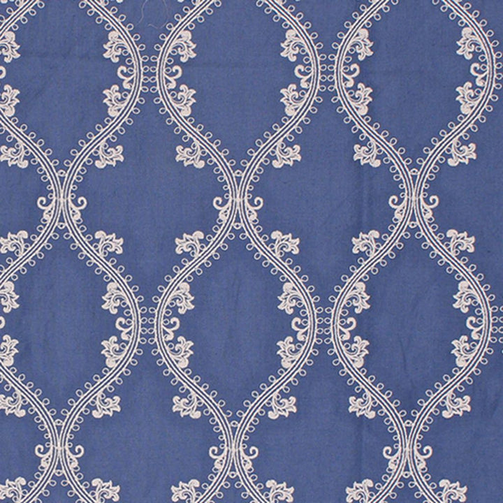 Oakville Trellis Cornflower by RM CoCo Fabric Prive Vol 3 56% Linen 29% Polyester 15% Cotton See Sample 0 Horizontal: 6.5 and Vertical: 9.5 54 - Fabric Carolina -