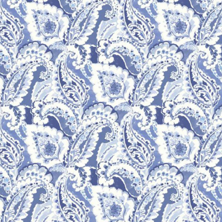Palomar Paisley China Blue by RM CoCo Fabric Prive Vol 3 55% Linen 45% Viscose See Sample 0 Horizontal: 12.6 and Vertical: 25.2 53 - Fabric Carolina -