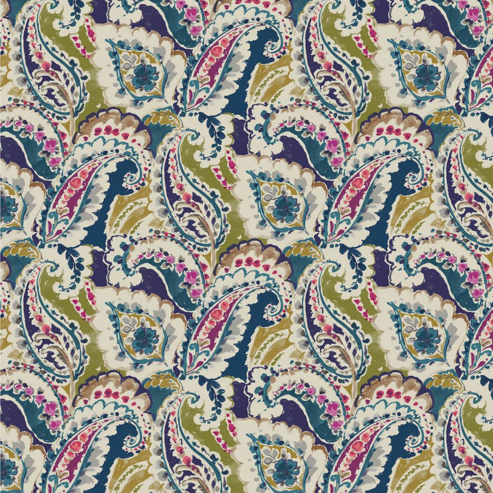 Palomar Paisley Sapphire by RM CoCo Fabric