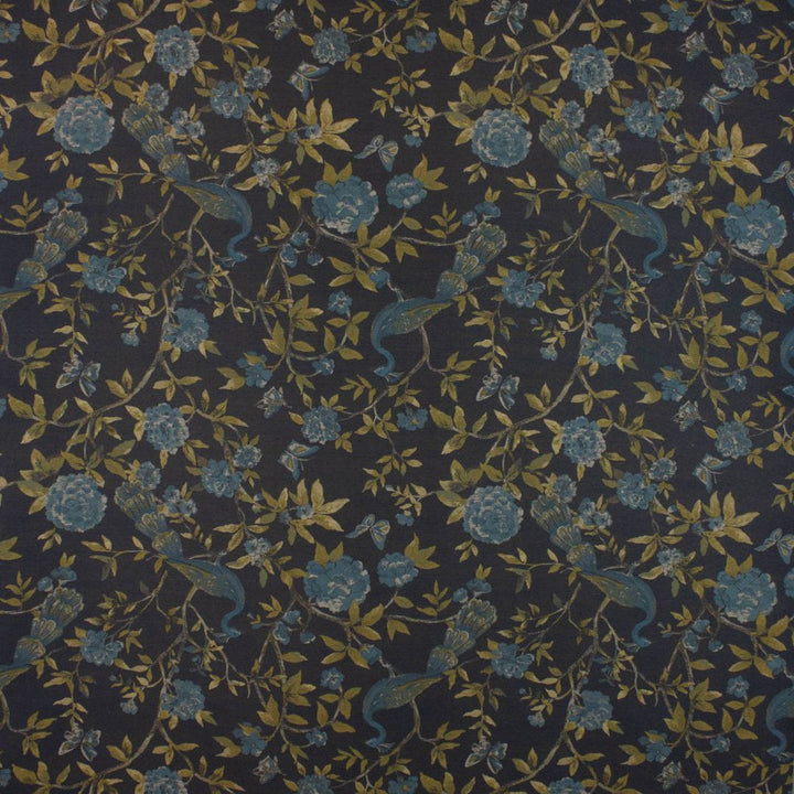 Peony Bird Aquamarine by RM CoCo Fabric