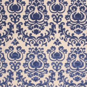Trocadéro Damask Sapphire by RM CoCo Fabric