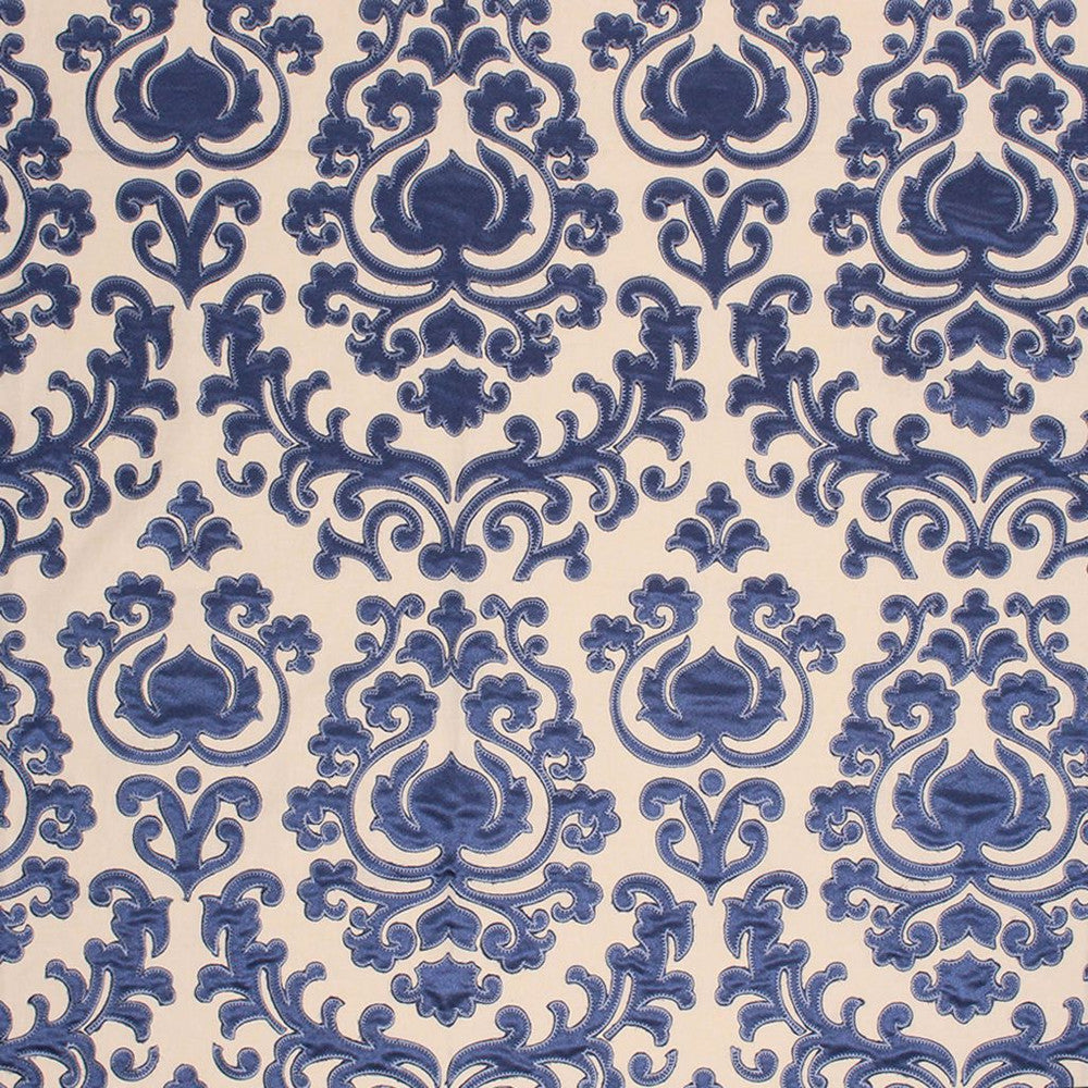 Trocadéro Damask Sapphire by RM CoCo Fabric