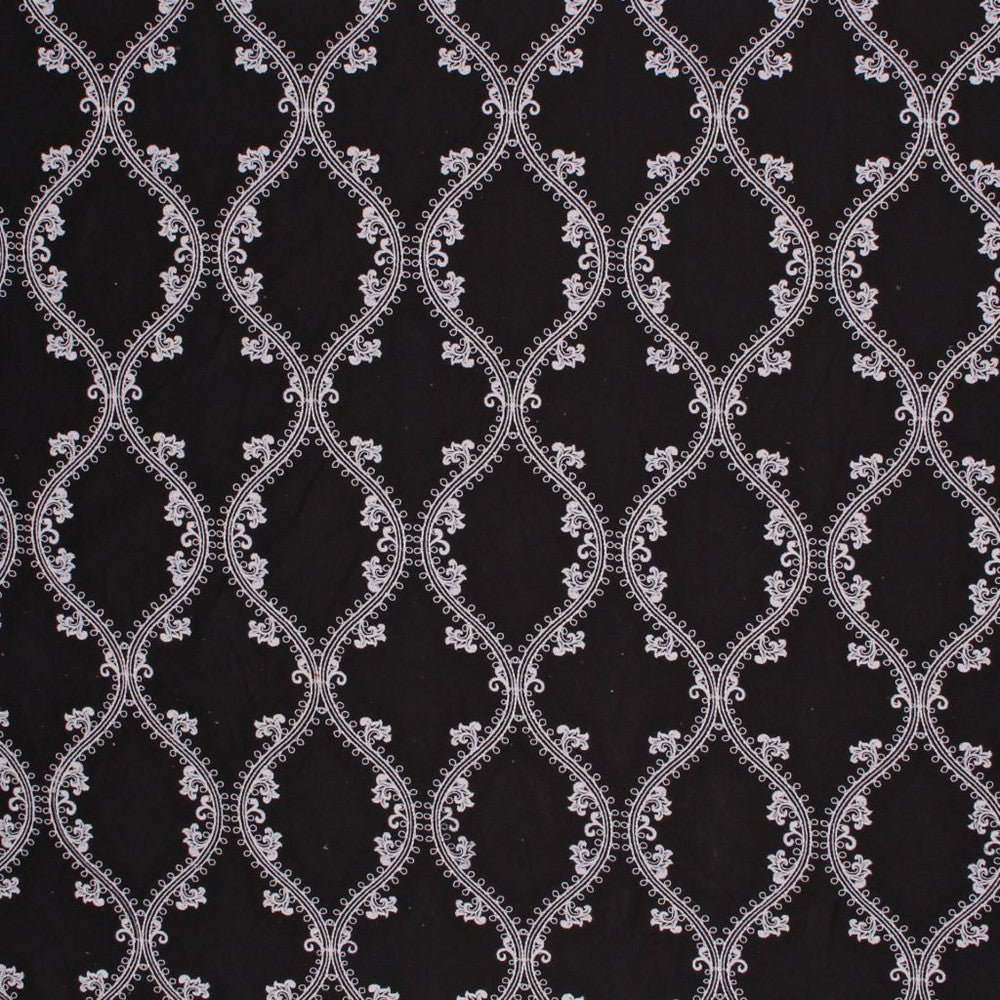 Oakville Trellis Tuxedo by RM CoCo Fabric Prive Vol 4 56% Linen 29% Polyester 15% Cotton See Sample 0 Horizontal: 6.59.5 54  - Fabric Carolina -