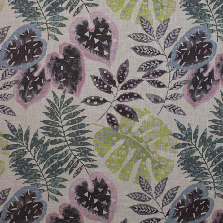 Tropix Charcoal by RM CoCo Fabric Prive Vol 4 55% Linen 45% Viscose See Sample 0 Horizontal: 2524.5 52  - Fabric Carolina -