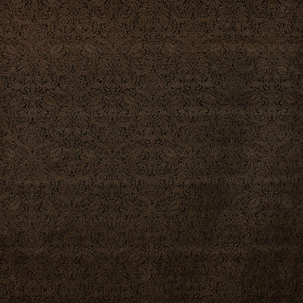 Sanremo Scroll Black Walnut by RM CoCo Fabric