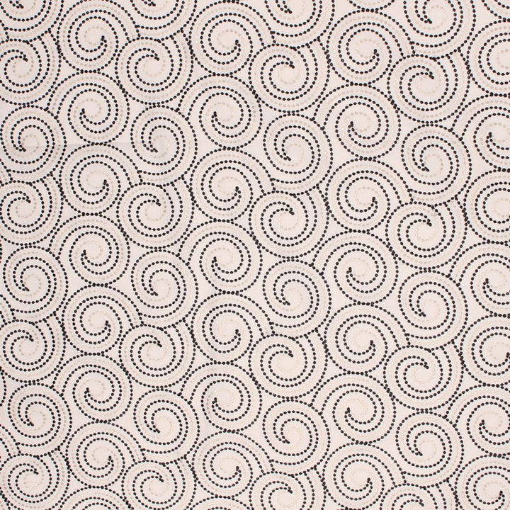 Scroll Dance Domino by RM CoCo Fabric Prive Vol 4 73% Polyester 27% Cotton See Sample 0 Horizontal: 8.5 and Vertical: 9.5 54 - Fabric Carolina -