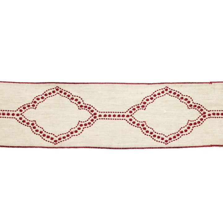 BD112 4.75" Border Begonia by RM CoCo Trim Artisano Collection Trim Book Base: 100% Linen Embroidery: 100% Rayon See Sample 0 Horizontal: 4.75 and Vertical: 7.85 4.75 - Fabric Carolina -