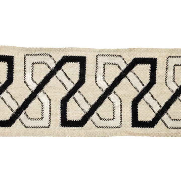 BD113 5" Border Tuxedo by RM CoCo Trim Artisano Collection Trim Book Base: 100% Linen Embroidery: 100% Rayon See Sample 0 Horizontal: 5 and Vertical: 3.95 5 - Fabric Carolina -
