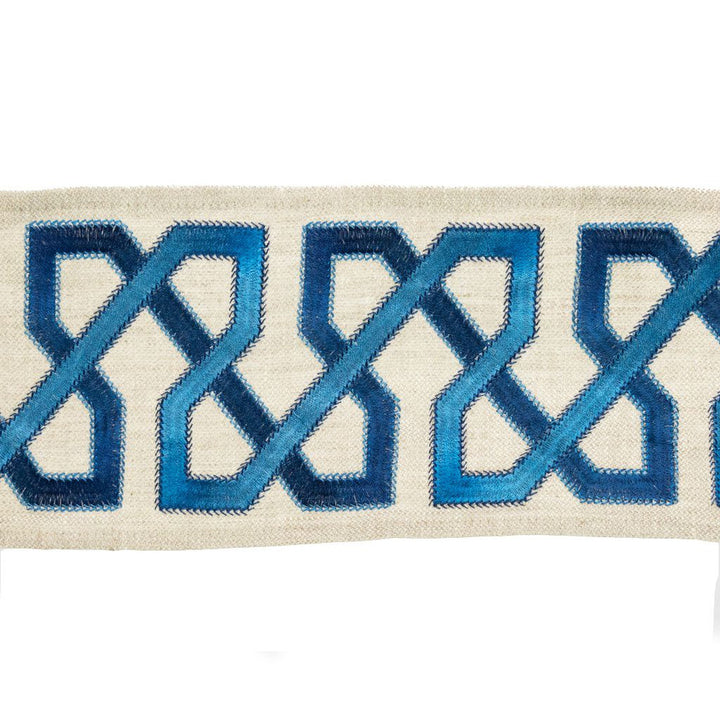BD113 5" Border Tidal Pool by RM CoCo Trim Artisano Collection Trim Book Base: 100% Linen Embroidery: 100% Rayon See Sample 0 Horizontal: 5 and Vertical: 3.95 5 - Fabric Carolina -