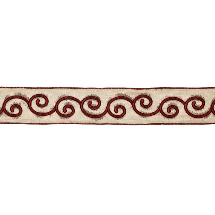 BD115 2.85" Border Port by RM CoCo Trim Artisano Collection Trim Book Base: 100% Linen Embroidery: 100% Rayon See Sample 0 Horizontal: 2.85 and Vertical: 3.95 2.85 - Fabric Carolina -