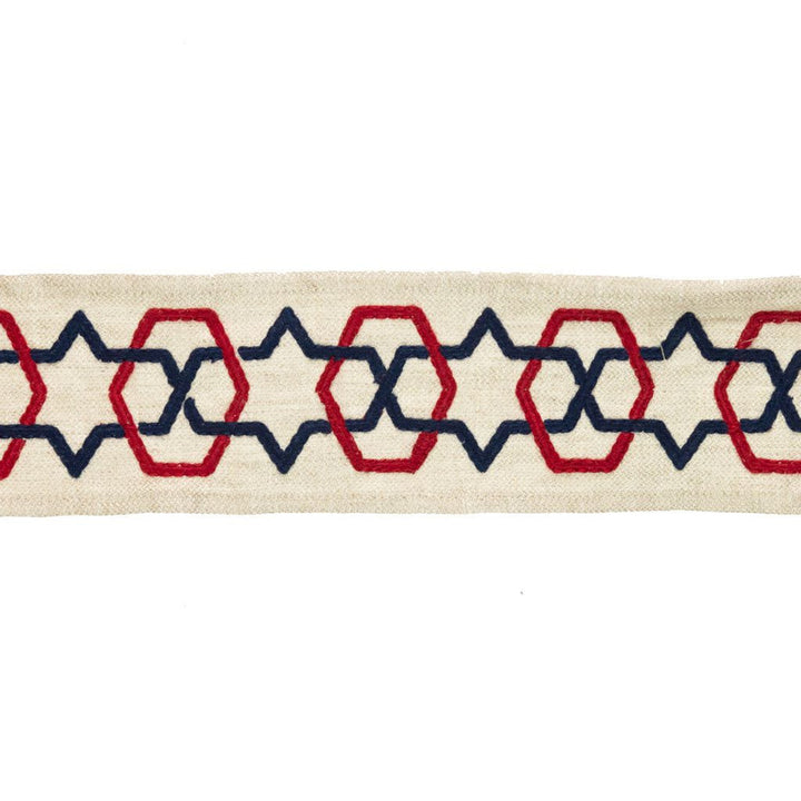 BD116 3" Border Britannia by RM CoCo Trim Artisano Collection Trim Book Base: 100% Linen Embroidery: 100% Polyester See Sample 0 Horizontal: 3 and Vertical: 2.6 3 - Fabric Carolina -