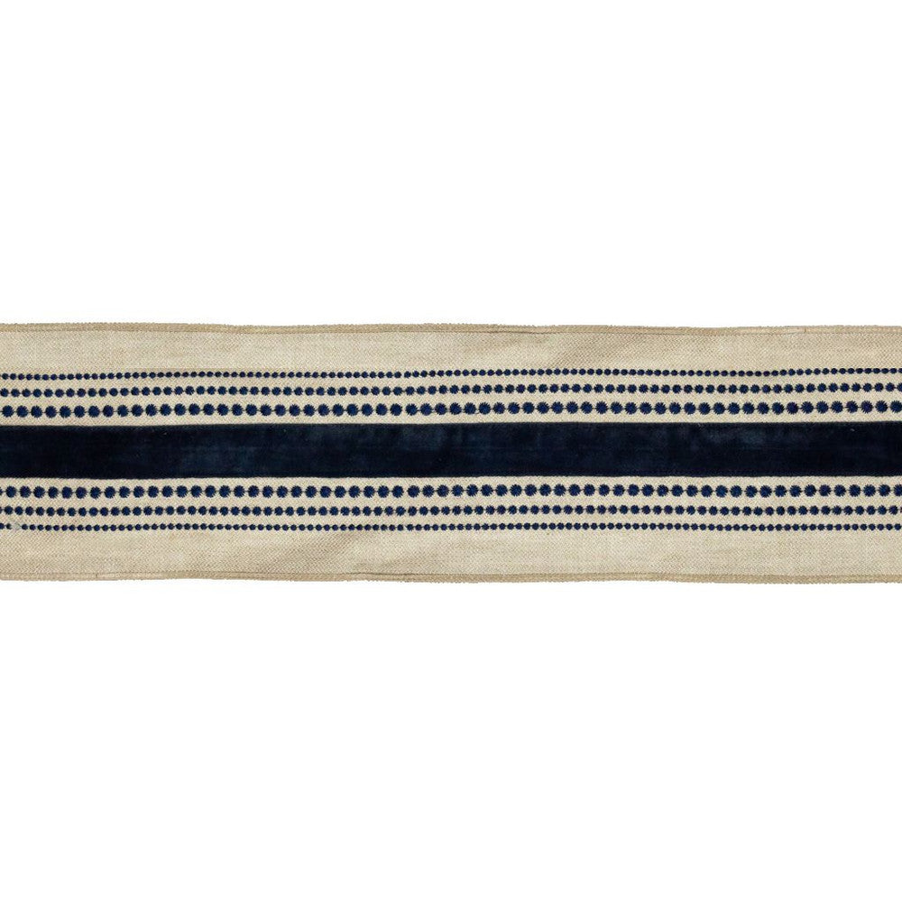 BD117 5" Border Admiral by RM CoCo Trim Artisano Collection Trim Book Base: 100% Linen Embroidery:100% Rayon See Sample 0 Horizontal: 5 and Vertical: 0 5 - Fabric Carolina -