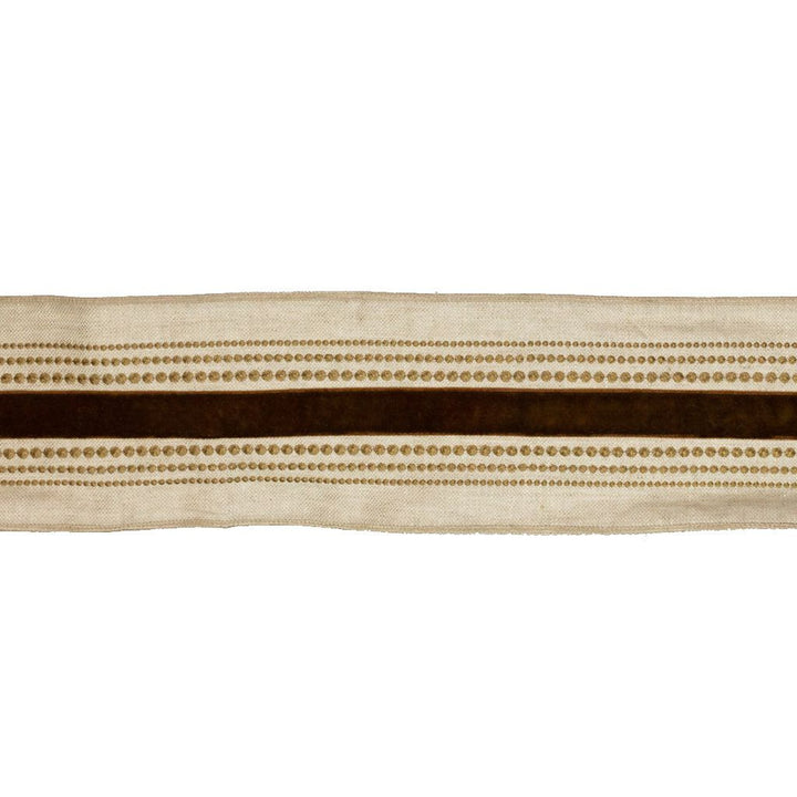 BD117 5" Border Old Gold by RM CoCo Trim Artisano Collection Trim Book Base: 100% Linen Embroidery:100% Rayon See Sample 0 Horizontal: 5 and Vertical: 0 5 - Fabric Carolina -