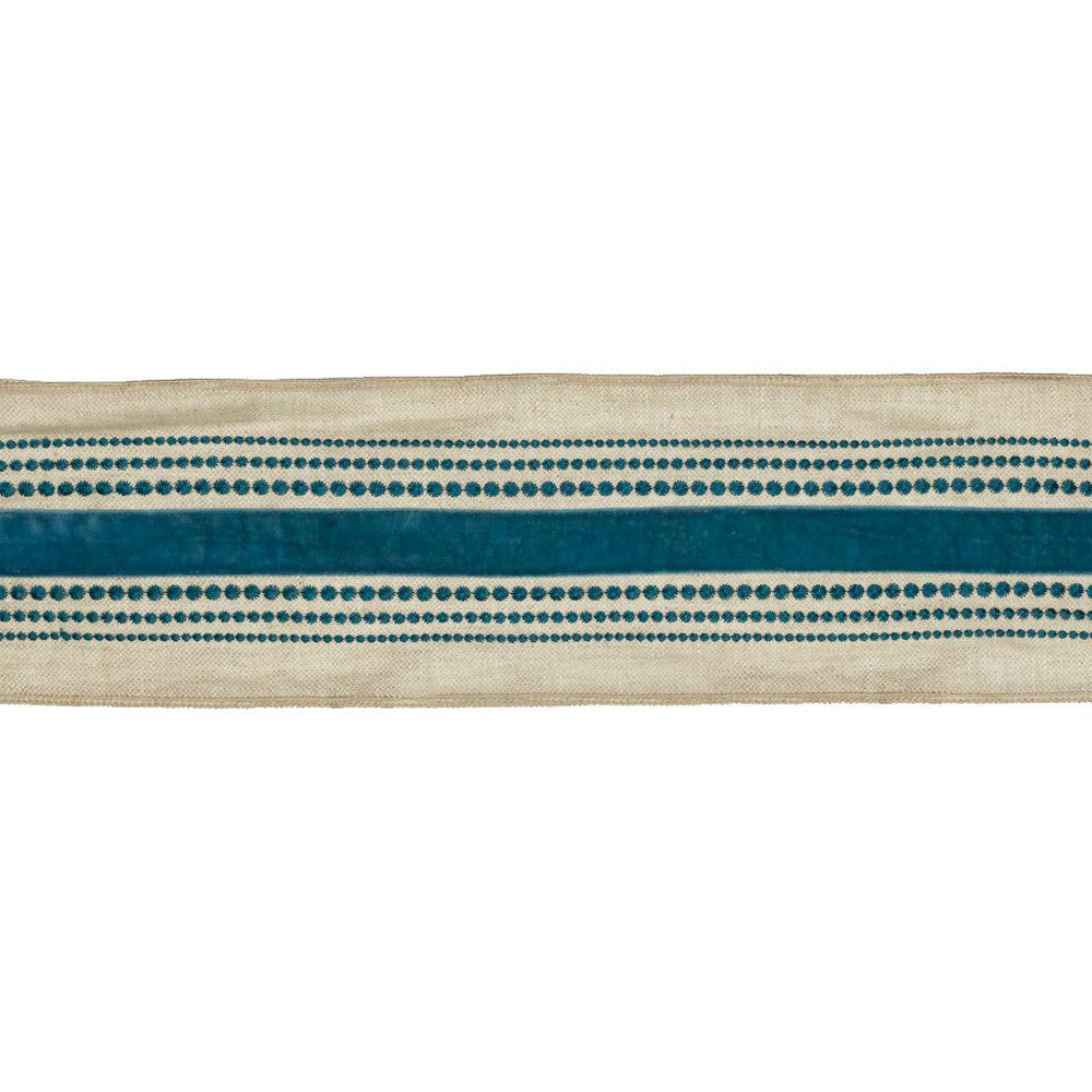 BD117 5" Border Glacier by RM CoCo Trim Artisano Collection Trim Book Base: 100% Linen Embroidery:100% Rayon See Sample 0 Horizontal: 5 and Vertical: 0 5 - Fabric Carolina -
