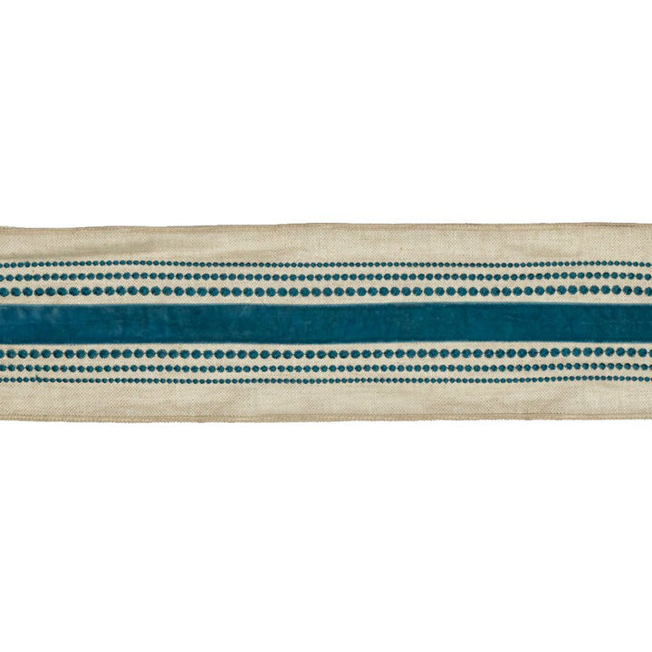 BD117 5" Border Glacier by RM CoCo Trim Artisano Collection Trim Book Base: 100% Linen Embroidery:100% Rayon See Sample 0 Horizontal: 5 and Vertical: 0 5 - Fabric Carolina -