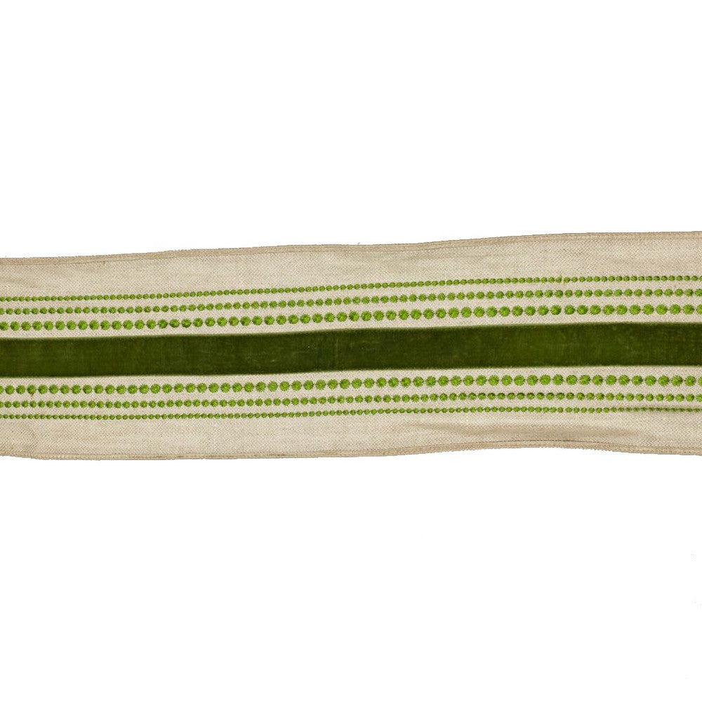 BD117 5" Border Sprite by RM CoCo Trim Artisano Collection Trim Book Base: 100% Linen Embroidery:100% Rayon See Sample 0 Horizontal: 5 and Vertical: 0 5 - Fabric Carolina -