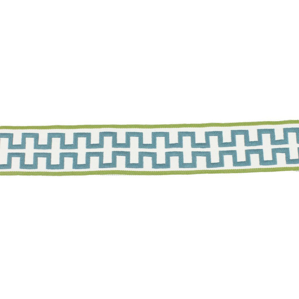 BD100 BORDER 2 3/8" AQUAMARINE by RM CoCo Trim Bahama Breeze 100% Acrylic See Sample 0 Horizontal: 0 and Vertical: 0 2.38 - Fabric Carolina -
