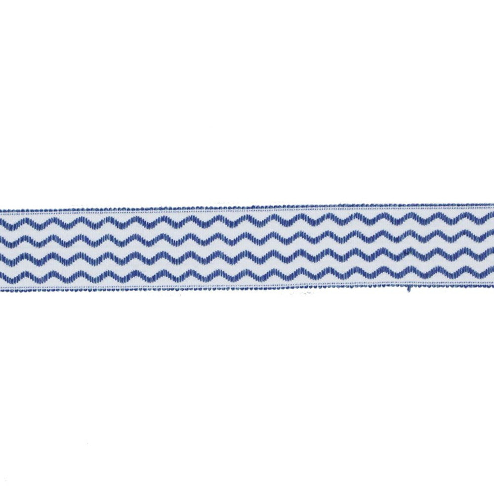 BD104 BORDER 1 7/8" BLUE by RM CoCo Trim Bahama Breeze 100% Acrylic See Sample 0 Horizontal: 0 and Vertical: 0 1.88 - Fabric Carolina -