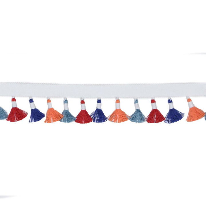 TF100 TASSEL FRINGE 1.875" SUNSET by RM CoCo Trim Bahama Breeze 100% Acrylic See Sample 0 Horizontal: 0 and Vertical: 0 1.88 - Fabric Carolina -