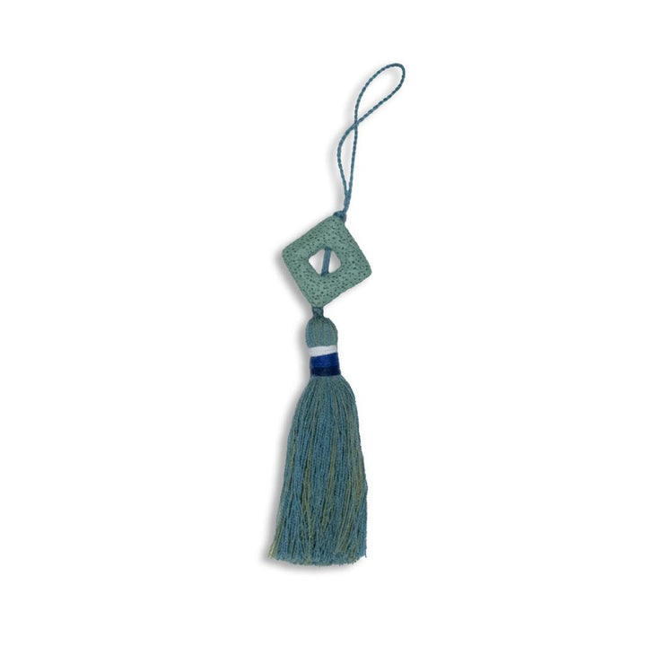 TS100 TASSEL 5" AQUAMARINE by RM CoCo Trim Bahama Breeze 100% Acrylic See Sample 0 Horizontal: 0 and Vertical: 0 5 - Fabric Carolina -