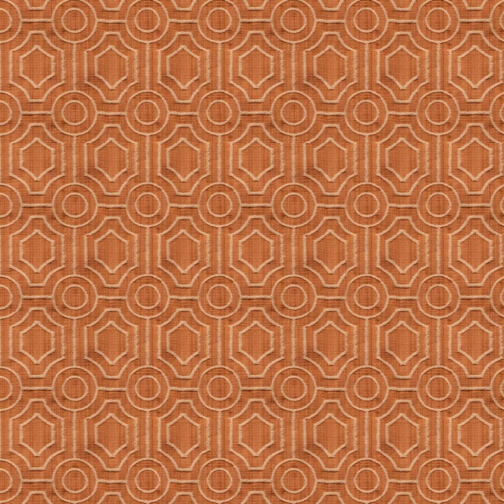 Rondelle Tangerine by RM CoCo Fabric Finishing Touches Vol 13 80% Cotton 20% Rayon See Sample 40000 Horizontal: 3.375 and Vertical: 4.333 54 - Fabric Carolina -