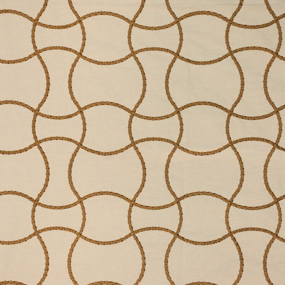 Roped In Old Gold by RM CoCo Fabric Finishing Touches Vol 13 64% Polyester 32% Cotton 4% Linen See Sample 0 Horizontal: 8.661422 and Vertical: 9.13 56 - Fabric Carolina -